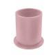 Pot à stylos en cuir - rond - Rose PU