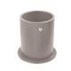 Leather pen pot - round - Taupe innocent
