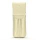 Etui cuir pour deux stylos - Ivoire ( Sleek P C12 - White ) 