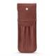 Custodia cuoio per due penne - Passion vintage ( Glutton - Red ) 