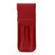 Estuche de piel para dos bolígrafos - Rouge PU