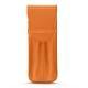 Custodia cuoio per due penne - Orange PU