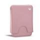 Leather case for business  cards - 20 cards - Rose ( Nappa - Pantone 2365C ) 
