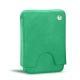 Leather case for business  cards - 20 cards - Menthe vintage ( Pantone 562C ) 