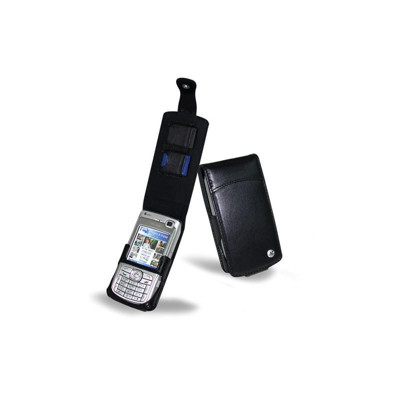 レザーケース Nokia N70  - Noir ( Nappa - Black ) 