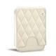 Bolsa em pele para cartões de visita - 20 cartões - Blanc - Couture ( Bologna - White ) 