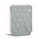 Custodia in cuoio per carte da visita - 20 carte - Gris - Couture ( Nappa - Pantone W428C ) 