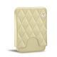 Etui cartes de visite - 20 cartes - Beige - Couture ( Nappa - Pantone 7502C ) 