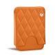 Bolsa em pele para cartões de visita - 20 cartões - Orange - Couture ( Nappa - Pantone 1495U ) 
