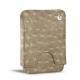 Estuche de piel para tarjetas de visita - 20 tarjetas - Autruche desert