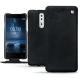 Capa em pele Nokia 8 - Dark vintage ( Roughtcut - Black#5256 ) 