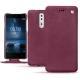 Capa em pele Nokia 8 - Prune vintage ( Pantone 512C ) 