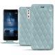 レザーケース Nokia 8 - Bleu ciel - Couture ( Nappa - Pantone 277C ) 