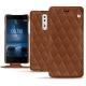 Funda de piel Nokia 8 - Marron - Couture ( Nappa - Pantone 1615C ) 
