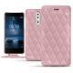 Housse cuir Nokia 8 - Rose - Couture ( Nappa - Pantone 2365C ) 