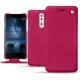 Capa em pele Nokia 8 - Rose fluo