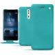 Capa em pele Nokia 8 - Bleu fluo