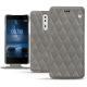 Capa em pele Nokia 8 - Acier vintage - Couture