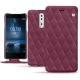 Capa em pele Nokia 8 - Prune vintage - Couture