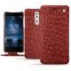 Custodia in pelle Nokia 8 - Autruche ciliegia