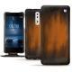 Capa em pele Nokia 8 - Marron Patine