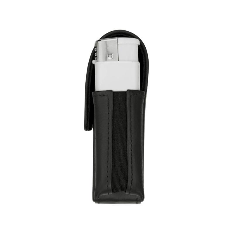 Etui cuir pour paquet de cigarettes avec poche briquet