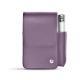 Etui cuir pour paquet de cigarettes avec poche briquet - Lilas ( Nappa - Pantone 2645U ) 