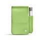 Etui cuir pour paquet de cigarettes avec poche briquet - Vert olive ( Nappa - Pantone 578U ) 