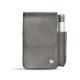 Etui cuir pour paquet de cigarettes avec poche briquet - Acier vintage ( Pantone 403C ) 