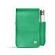 Etui cuir pour paquet de cigarettes avec poche briquet - Menthe vintage ( Pantone 562C ) 