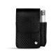 Etui cuir pour paquet de cigarettes avec poche briquet - Serpent nero