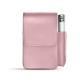 Etui cuir pour paquet de cigarettes avec poche briquet - Rose PU