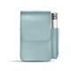 Leather cigarette case with lighter pocket - Bleu Ciel PU