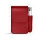 Etui cuir pour paquet de cigarettes avec poche briquet - Rouge PU