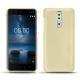 Capa em pele Nokia 8 - Beige ( Nappa - Pantone 7502C ) 