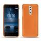 Nokia 8 leather cover - Orange ( Nappa - Pantone 1495U ) 