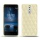 Lederschutzhülle Nokia 8 - Ivoire - Couture ( Sleek P C12 - White ) 