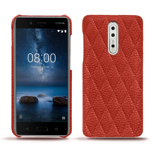 レザーケース Nokia 8Papaye - Couture ( Pantone #b54317 ) 