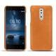 Custodia in pelle Nokia 8 - Mandarine vintage ( Pantone 165C ) 