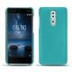 Custodia in pelle Nokia 8 - Bleu fluo
