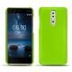Capa em pele Nokia 8 - Vert fluo