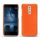 硬质真皮保护套 Nokia 8 - Orange fluo