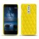 Custodia in pelle Nokia 8 - Jaune fluo - Couture