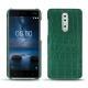 Nokia 8 leather cover - Crocodile pino