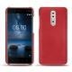 Capa em pele Nokia 8 - Rouge troupelenc
