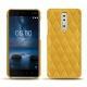硬质真皮保护套 Nokia 8 - Jaune soulèu - Couture