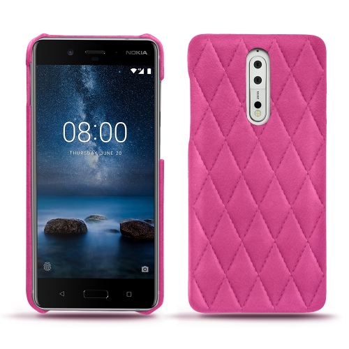 レザーケース Nokia 8Rose BB - Couture ( Pantone #DB599F )
