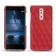 Capa em pele Nokia 8 - Rouge troupelenc - Couture