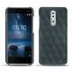 Custodia in pelle Nokia 8 - Blu marino - Couture
