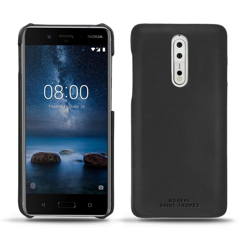 Lederschutzhülle Nokia 8 - Noir PU